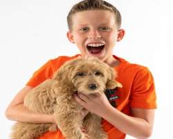 He also has a furry member in his family.
